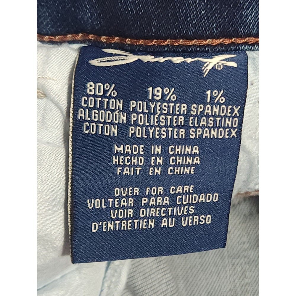 Seven7‎ Jeans Womens Size 10 34x23 Mid Rise Girlfriend Cropped Blue Stretch - Picture 6 of 13